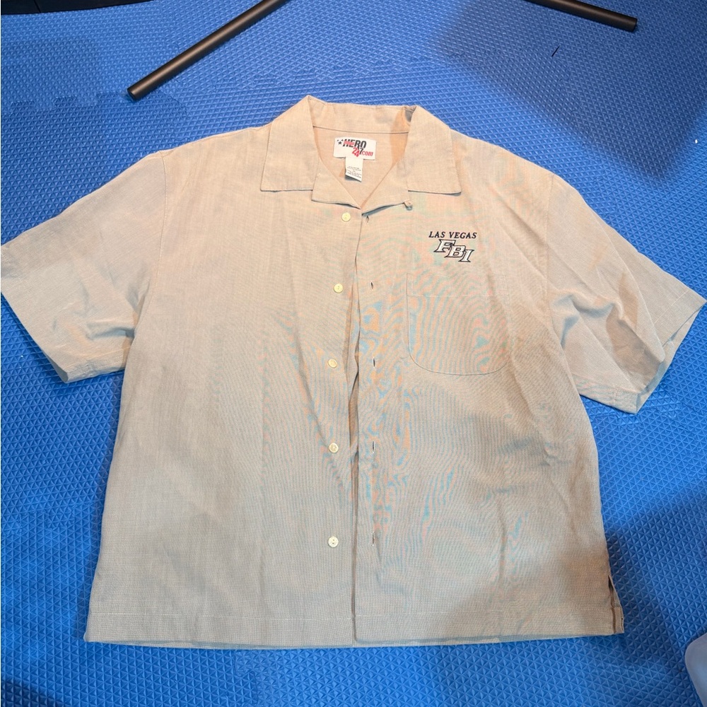 Authentic Vintage FBI Las Vegas Button-up